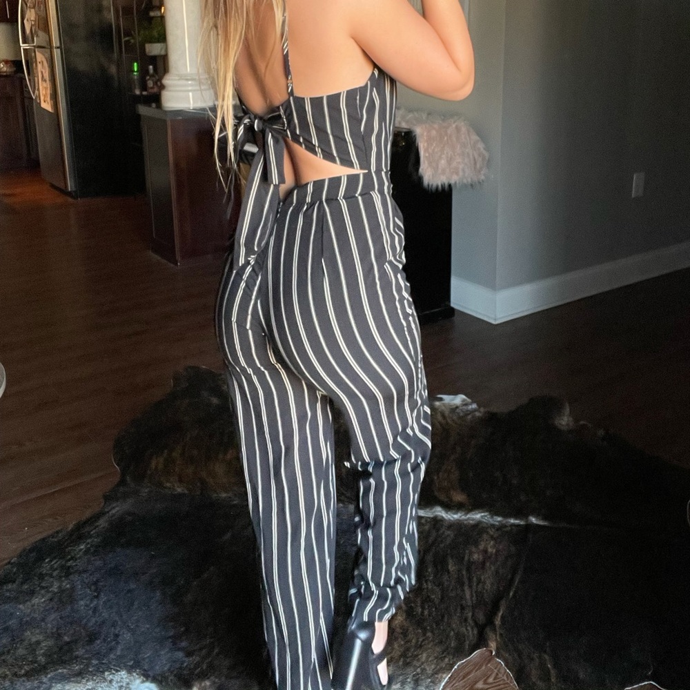 Stripped Jumpsuit